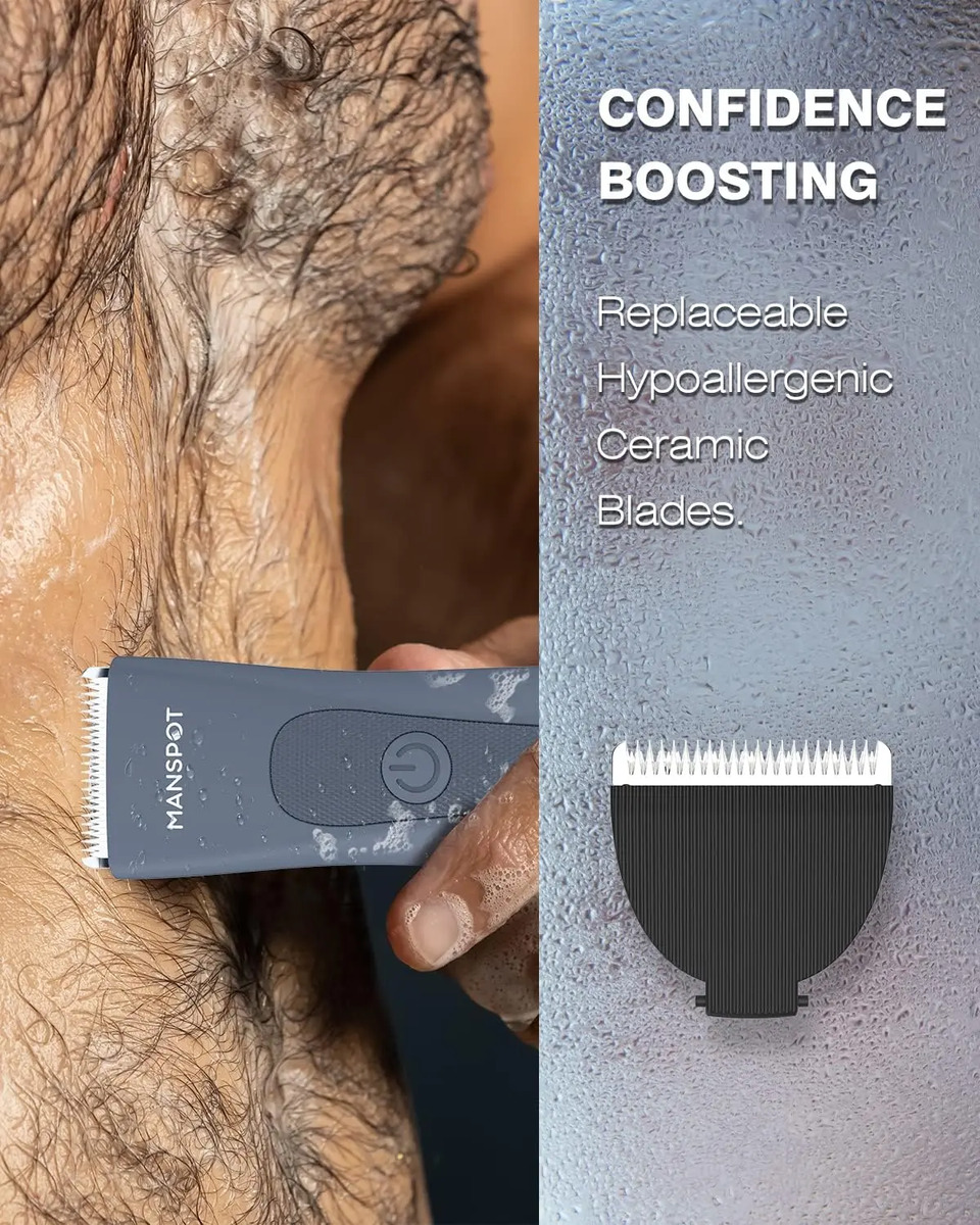 Kit De Afeitado Para Hombre Con Cuchilla Y Trimmer Impermeab - Image 4