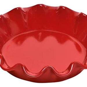 Tarta De Bordes Emile Henry Francia 26.7 X 6.4 Cm, Rojo Burd