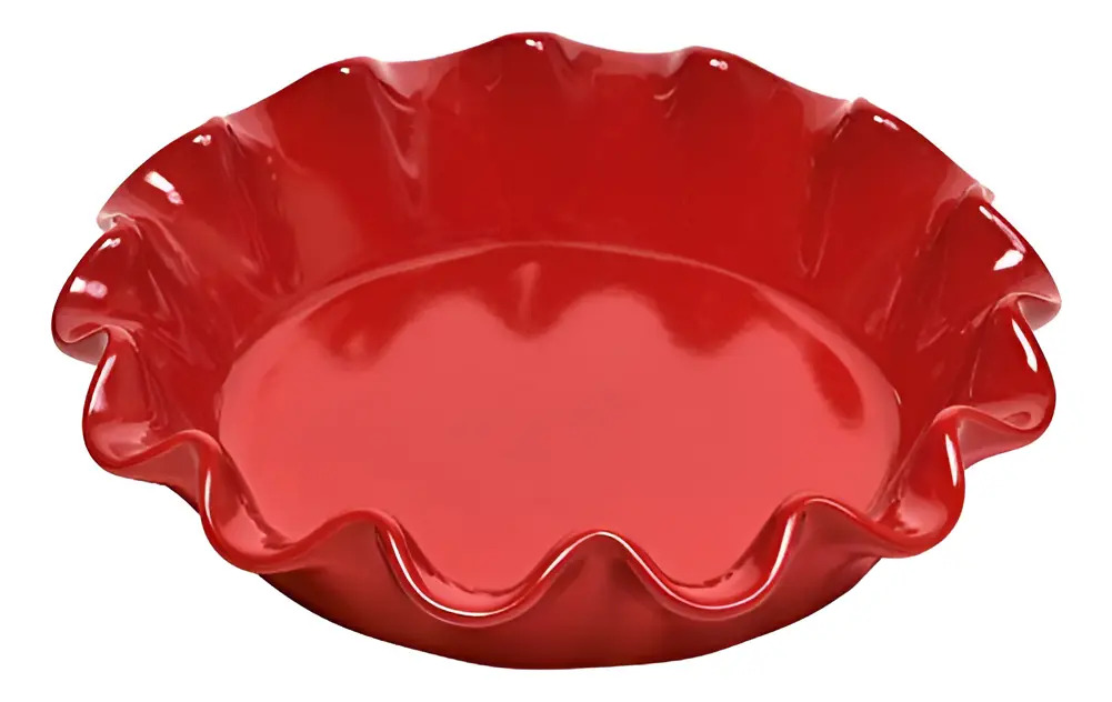 Tarta De Bordes Emile Henry Francia 26.7 X 6.4 Cm, Rojo Burd