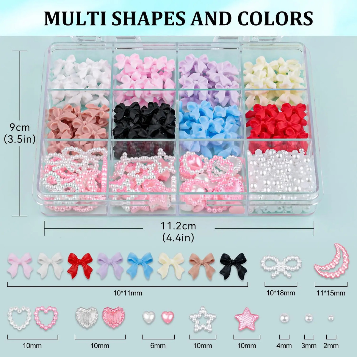 Kit De Manicura 600 Piezas De Charms Y Perlas Planas - Image 2