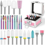 Kit De 26 Brocas Para Limadora De Uñas Con Estuche, Incluye