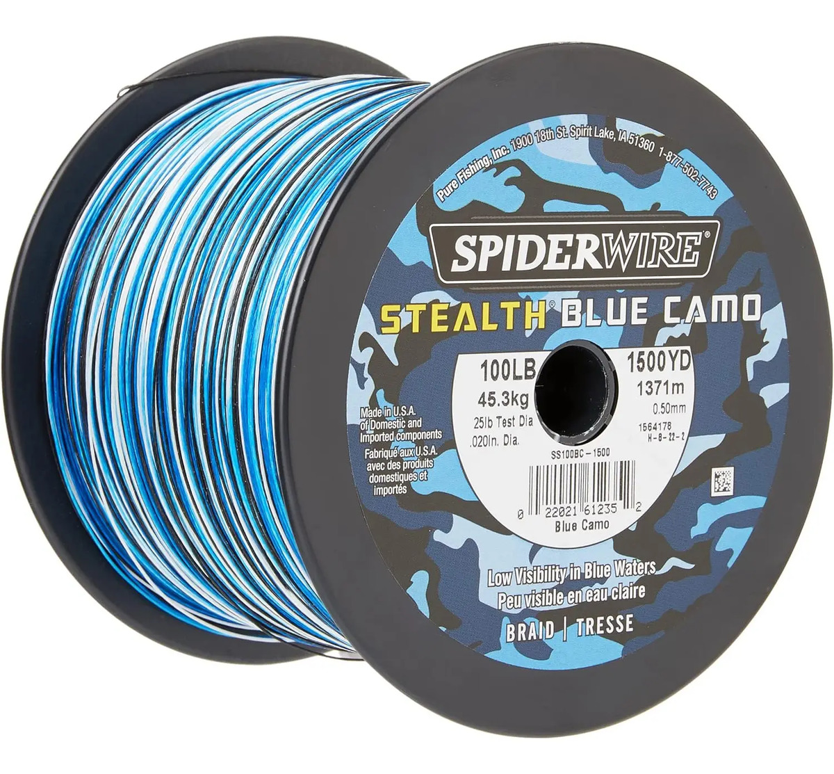 Spiderwire Stealth Blue Camo Braid - Image 2