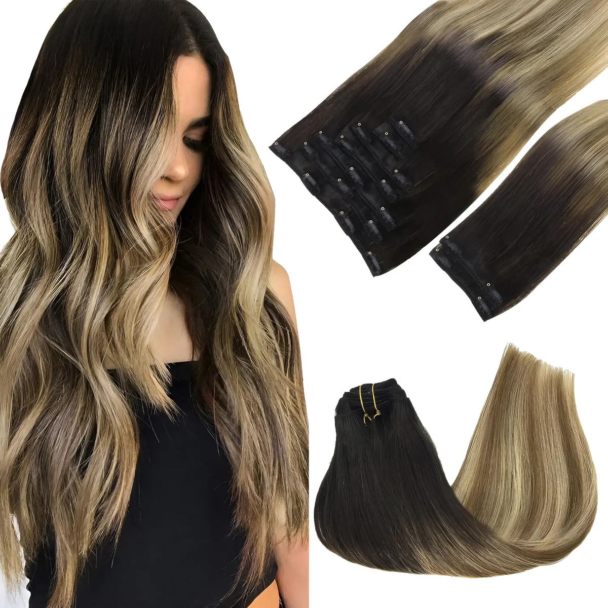 Extensiones De Cabello Humano Remy Marrón
