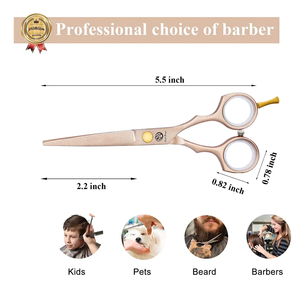 Tijeras De Peluquería Profesionales De 14 Centímetros Con Na - Image 5