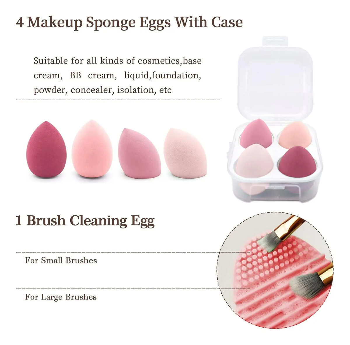 Kit De Brochas De Maquillaje De 22 Piezas, Incluye Brocha Pa - Image 5