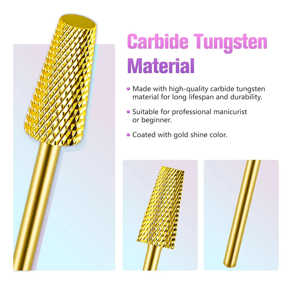 Brocas De Carburo Para Uñas De 2,4 Mm, Diseño De Arte De Uña - Image 5