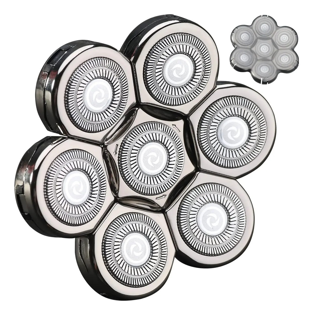Cabezal De Repuesto Para Afeitadora De Cabeza Eléctrica 7 Cu - Image 7