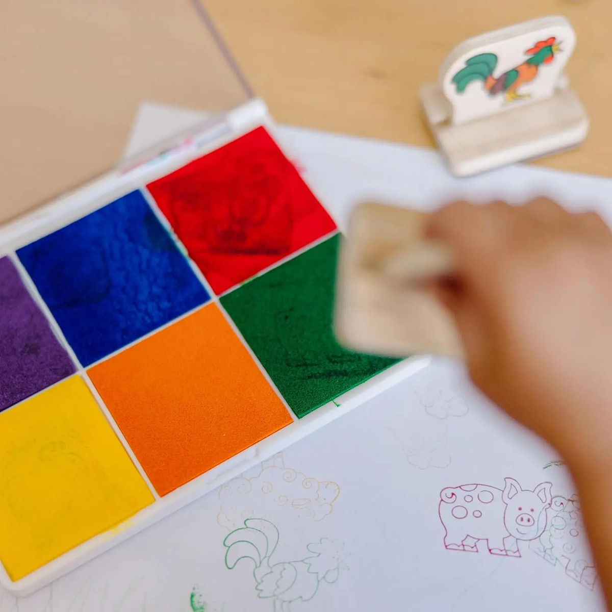 Tinta De Colores Para Niños A Partir De , 6 Tinte Lava - Image 7