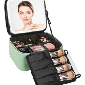 Bolso De Maquillaje Con Espejo Led