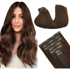 Cabello Humano Remy 51 Cm Marrón Chocolate Marrón Chocolate