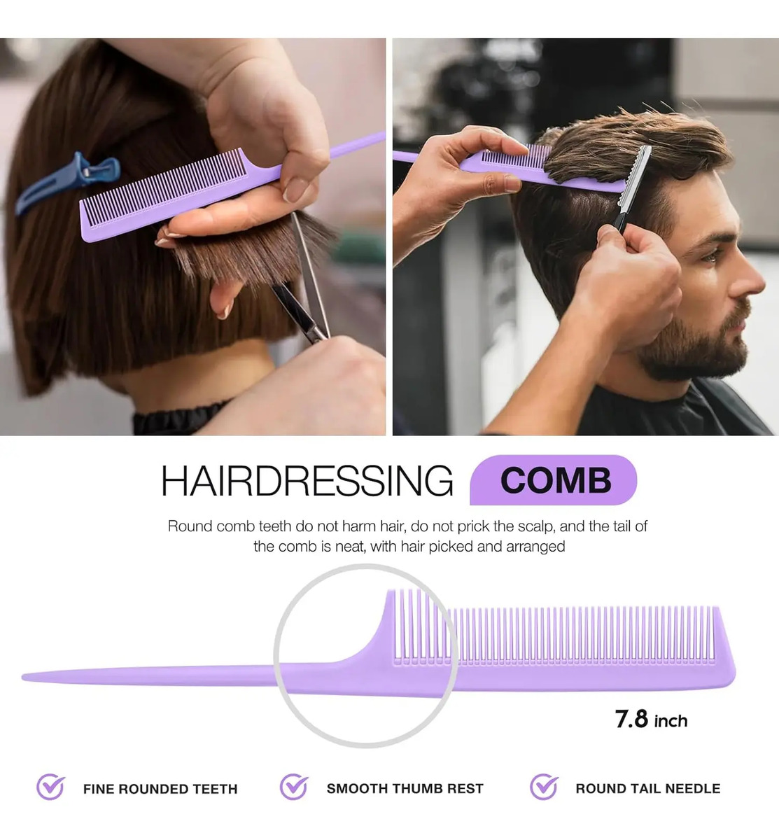 Cepillo Desenredante Hommtina Paquete De 4 Para Cabello Riza - Image 6