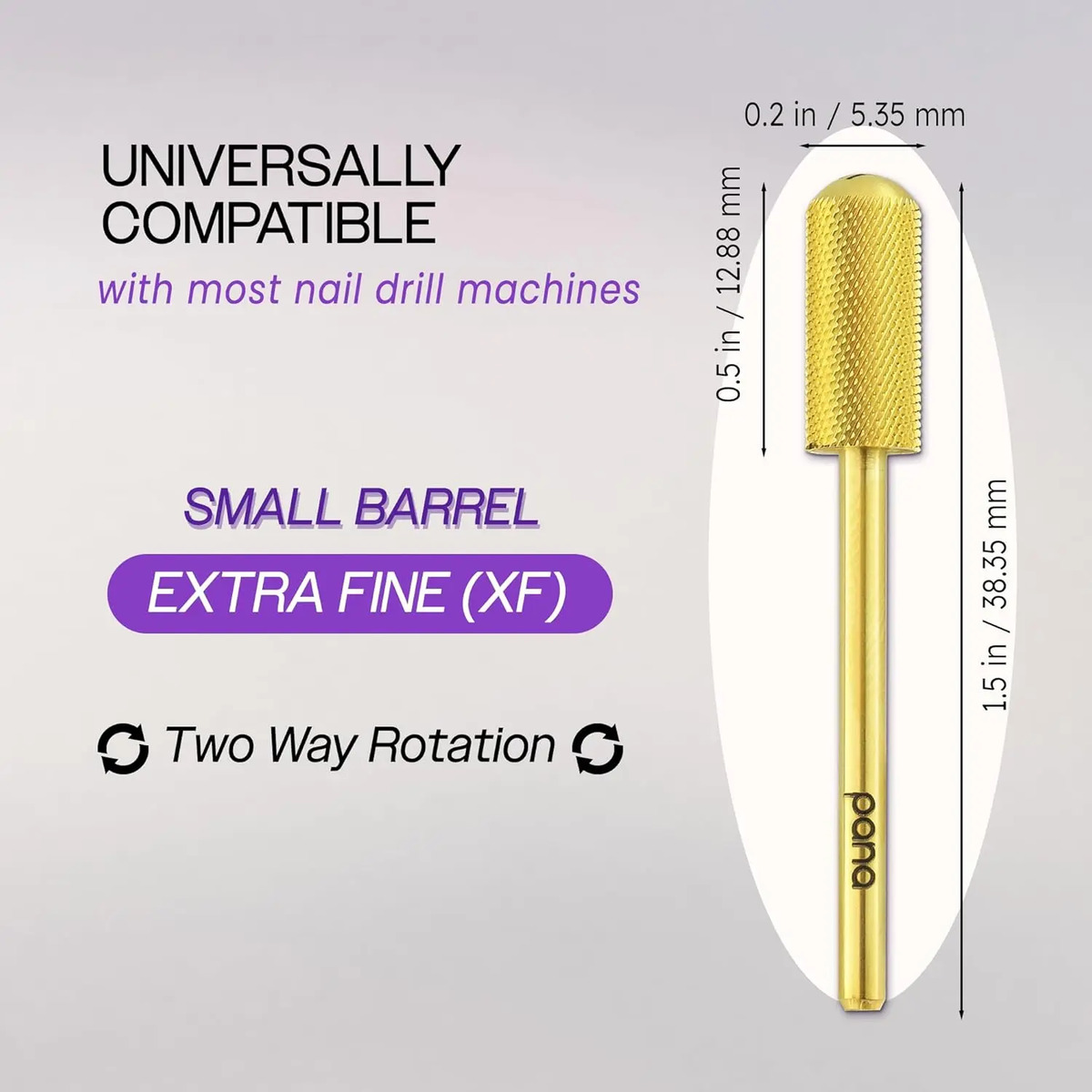 Broca De Carburo Para Limar Uñas De 2 Mm Para Máquina De Man - Image 3