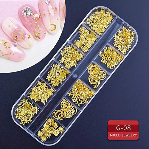 Kit De Arte Para Uñas Con 9 Cajas, Diamantes Y Cristales, In - Image 3