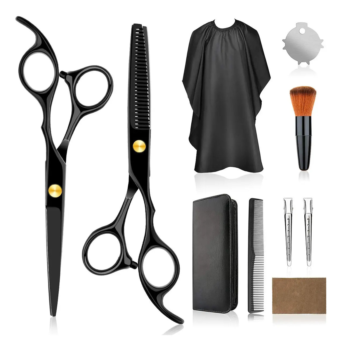 Kit De Corte De Cabello Profesional Para El Hogar Con Tijera