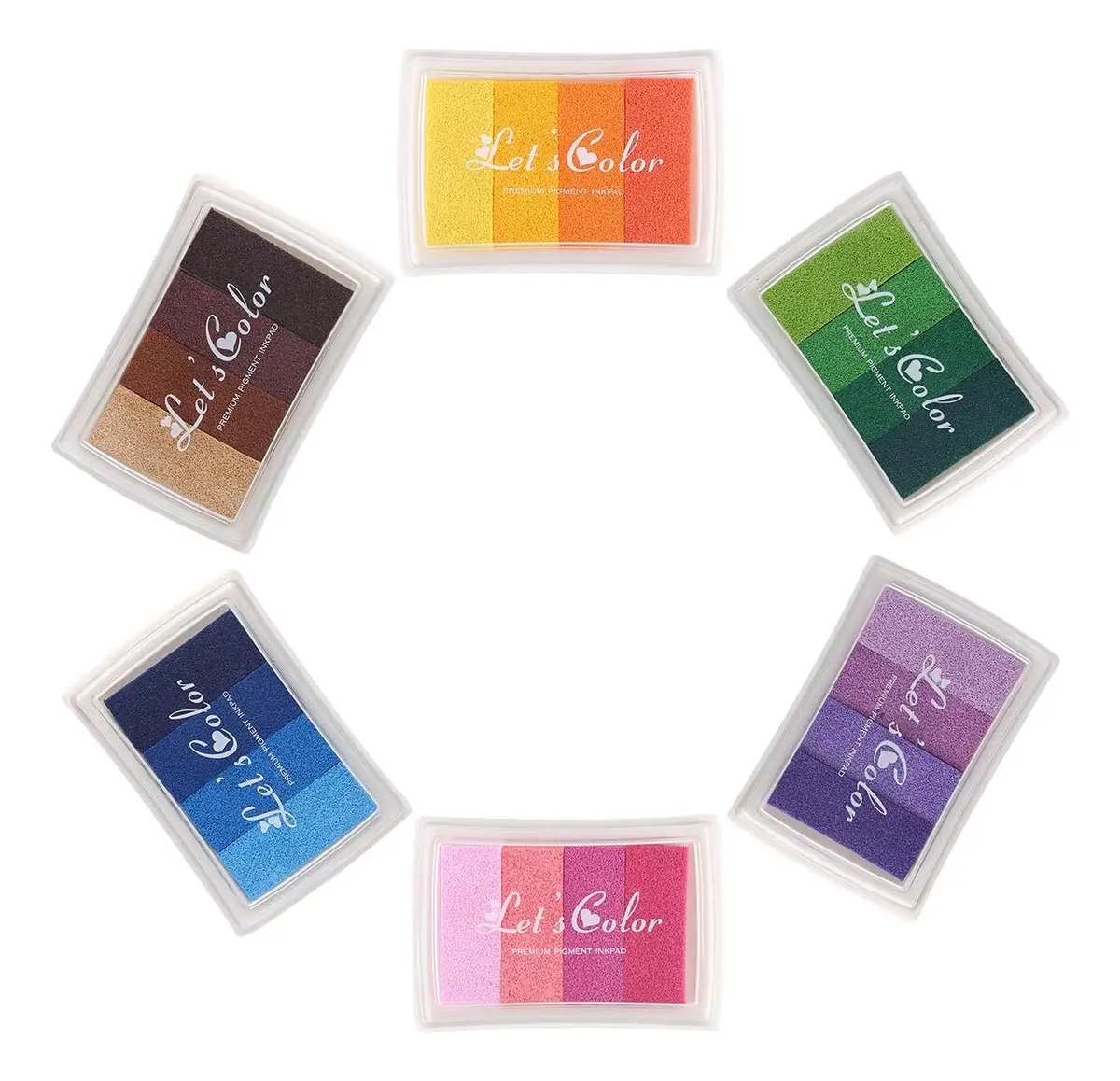 Tinta De Colores Arco Iris Para Scrapbooking Y Pintura
