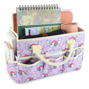 Bolso Organizador Grande Con Varios Bolsillos Para Arte Y Of Book Cat