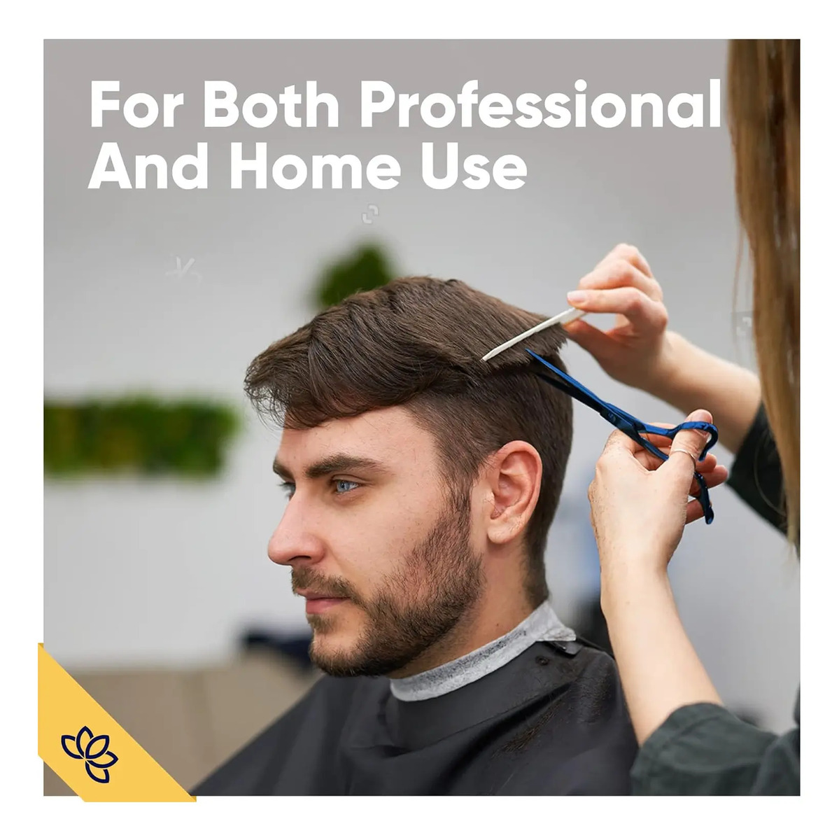 Tijeras De Cabello Profesionales Equinox Razor Edge De Acero Azul - Image 5