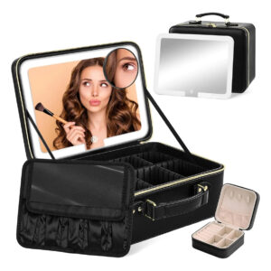 Bolso De Maquillaje Yofuly, 30 Cm, Caja Mediana Negra