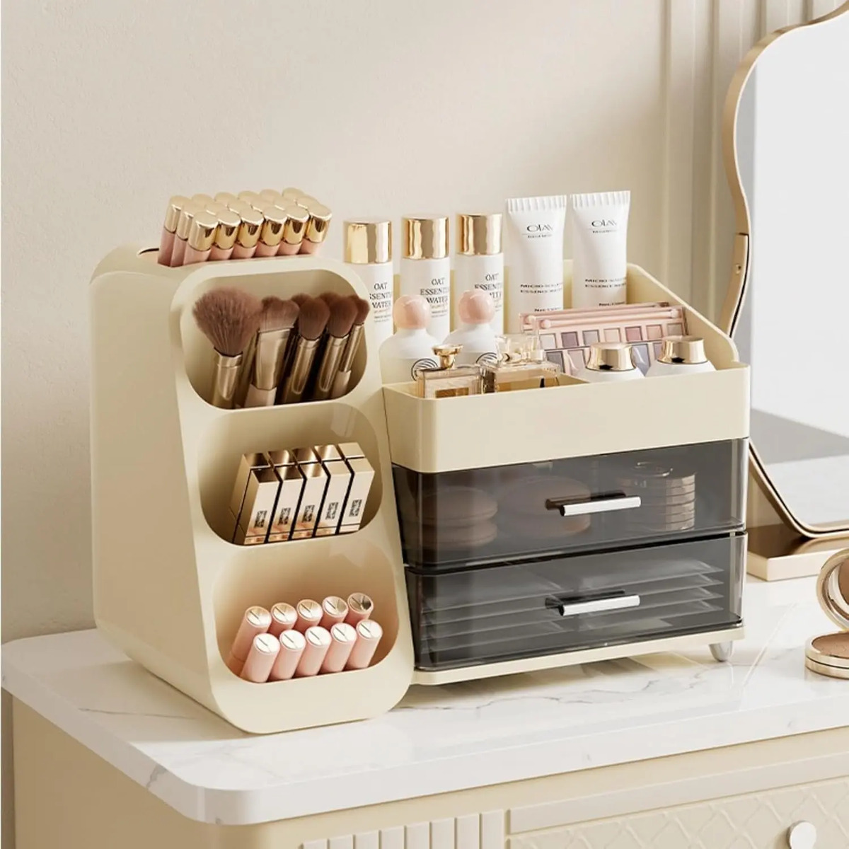Organizador De Maquillaje Con Cajones Exhibidor De Cosmético - Image 3