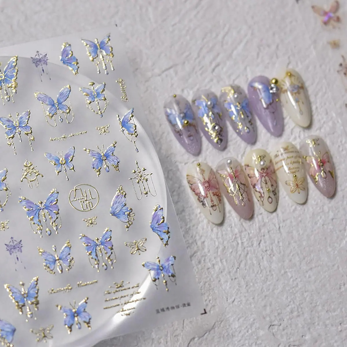 Pegatinas De Mariposa Para Uñas De Mujer Diseño De 5d Con Co - Image 3