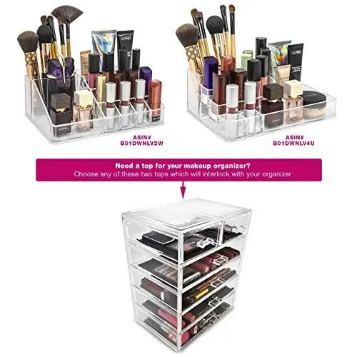 Cosmética Sorbus Maquillaje Y Joyería Big Storage Case Displ - Image 3