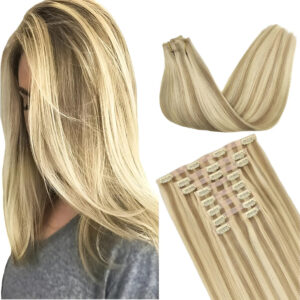 Extensiones De Cabello Remy 35 Cm Rubio Dorado
