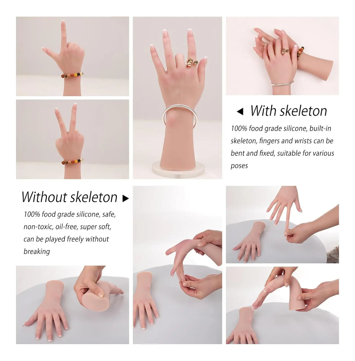 Mano Femenina Realista Tamaño Natural Mostrar Accesorios Mar - Image 2