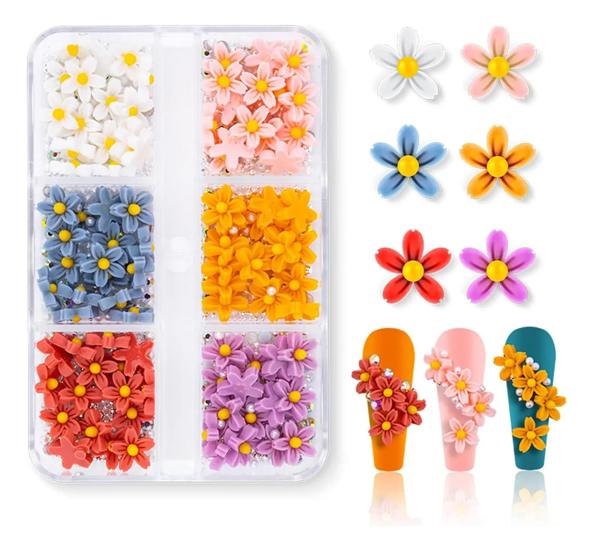 Accesorios De Uñas Con Flores Y Mariposas De 3d Para Decorar - Image 3