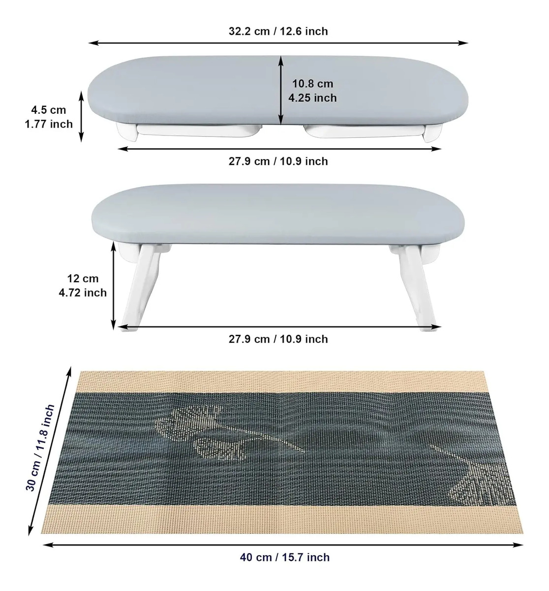 Apoyo Para Manos De Cuero Pu Plegable Para Uñas De 30 Cm De - Image 7