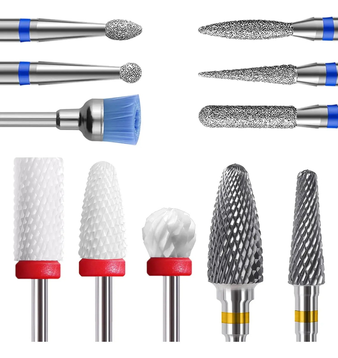 Brocas De Cerámica Para Uñas De 2,4 Cm Con Aleación De Tungs