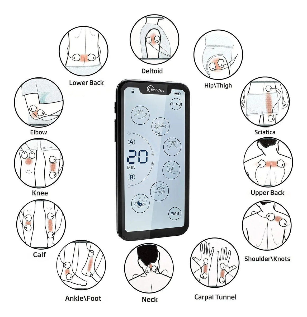 Unidad De Estimulación Muscular Con 24 Modos Para Alivio Dol - Image 8