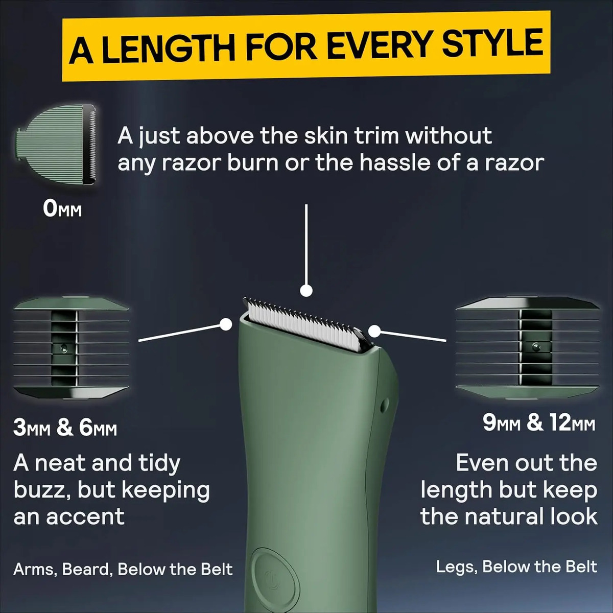 Recortadora De Vello Para Hombre Compacto Recargable - Image 4