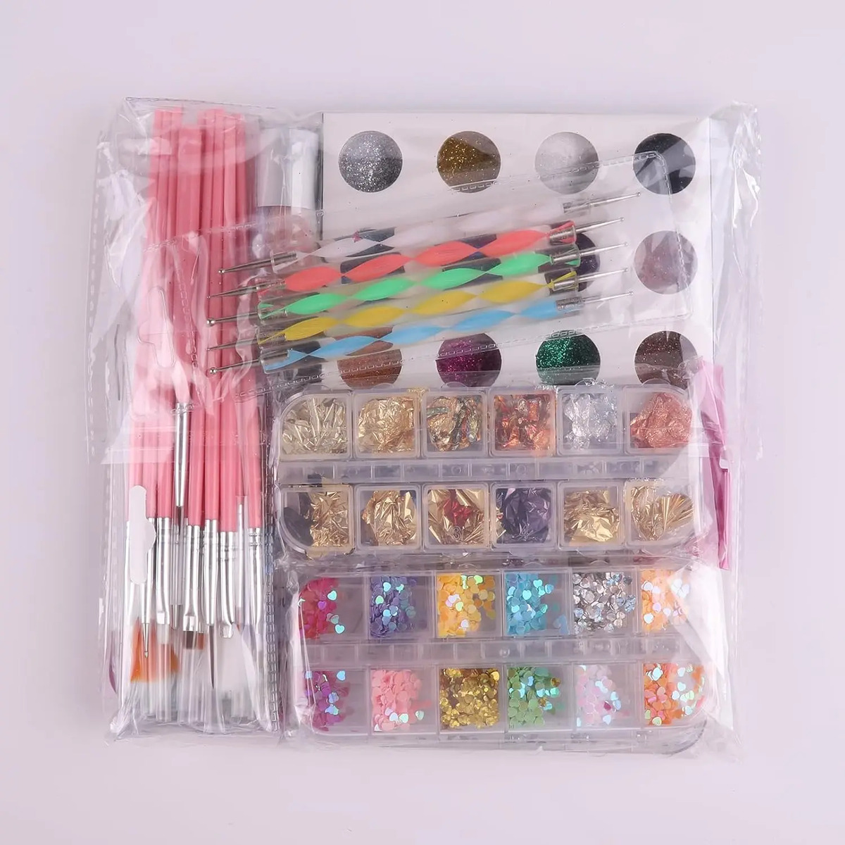 Kit De Arte Para Uñas Fandamei Con Pinceles Y Herramientas D - Image 9