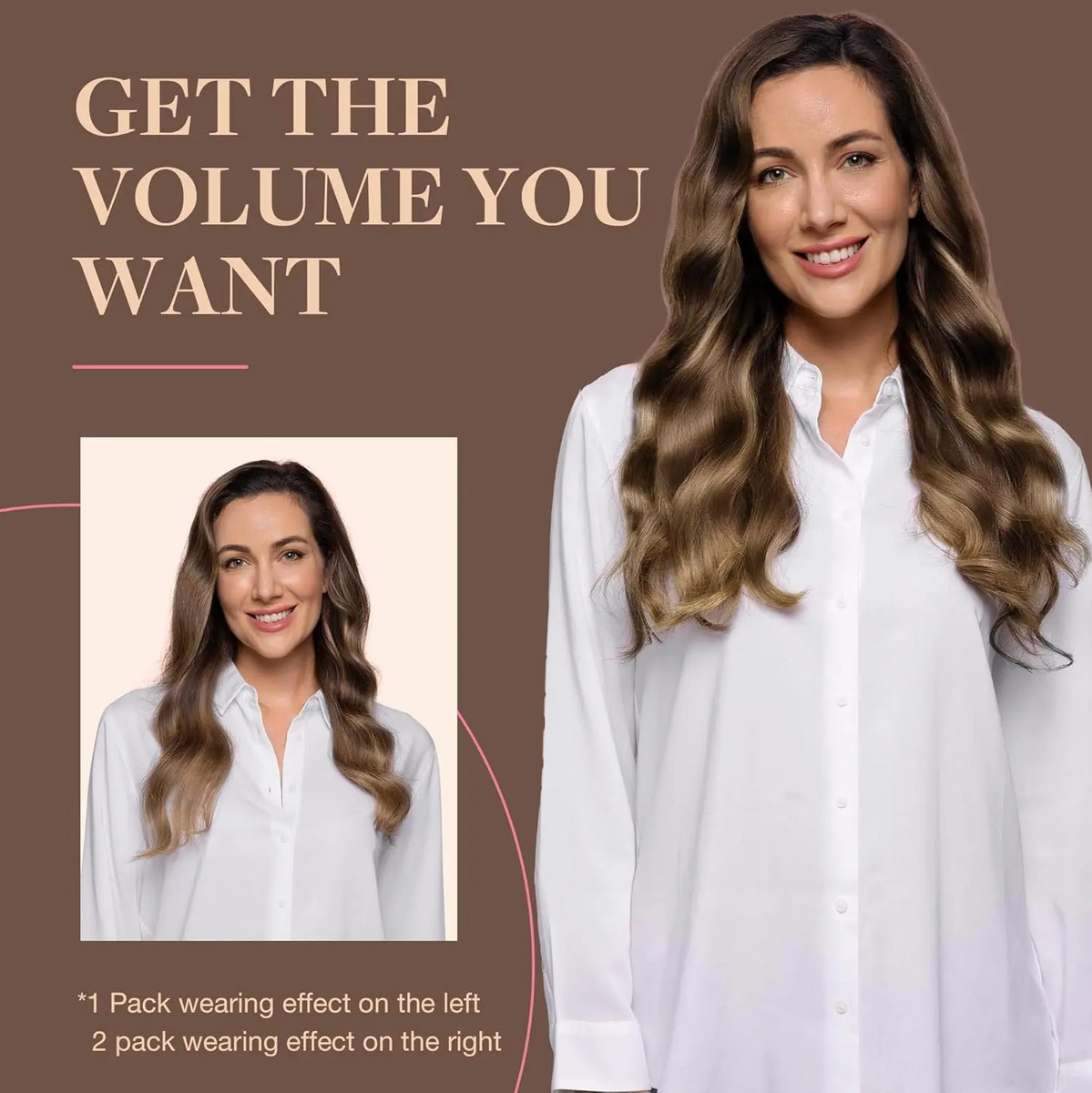 Cabello Humano Remy Color Marrón 30cm Marrón - Image 7