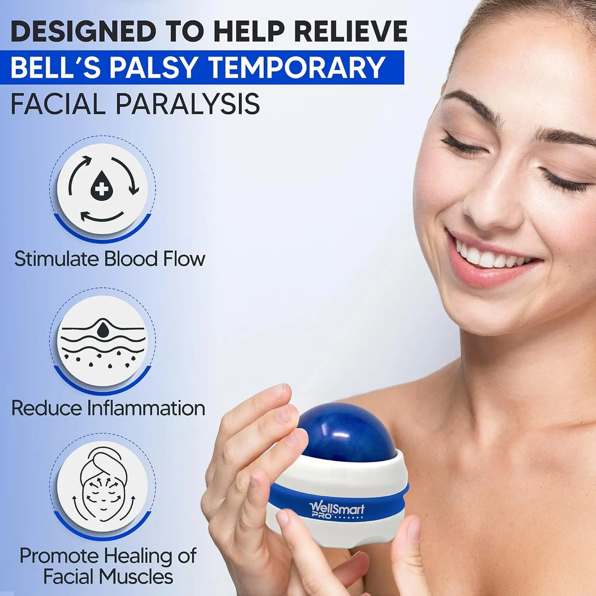 Masajeador Facial Manual Para Parálisis, Alivia Inflamación. - Image 3
