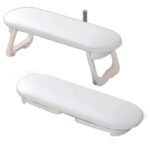Reposabrazos Plegable De Cuero Pu Para Manicura Con Almohadi