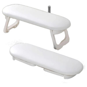 Reposabrazos Plegable De Cuero Pu Para Manicura Con Almohadi