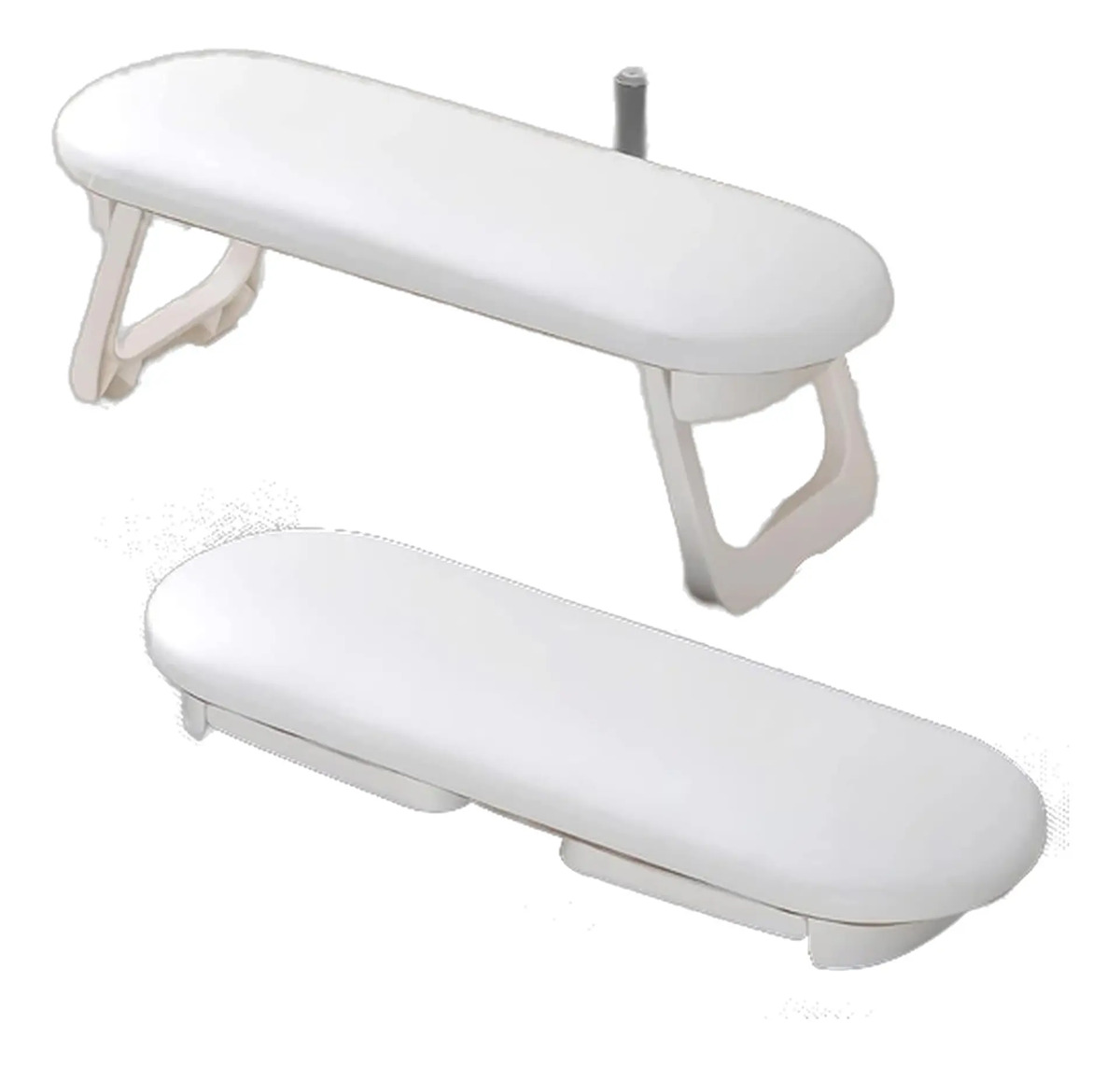 Reposabrazos Plegable De Cuero Pu Para Manicura Con Almohadi