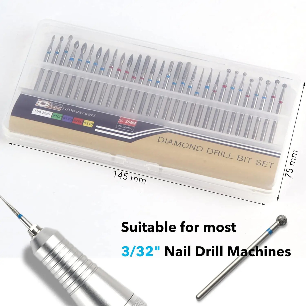 Juego De 30 Brocas De Diamante Para Uñas, 2,4 Cm De Tungsten - Image 5