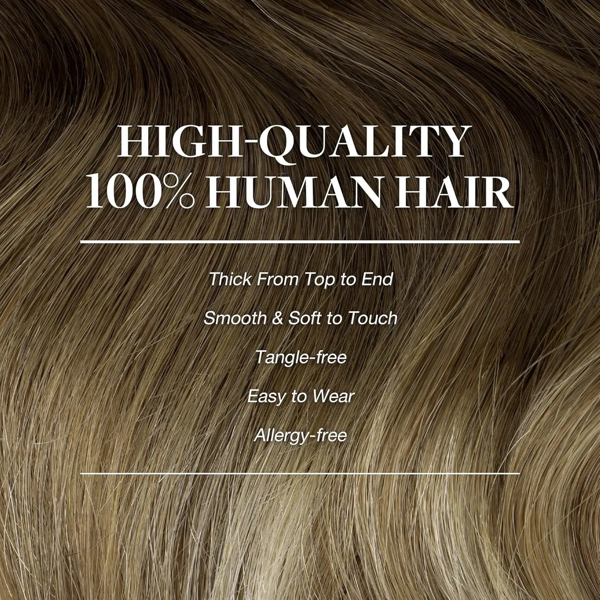 Extensiones Cabello Humano 50cm Marrón Rubio - Image 4