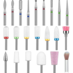 Lima De Uñas Profesional De 22 Piezas Con Bits De Cerámica