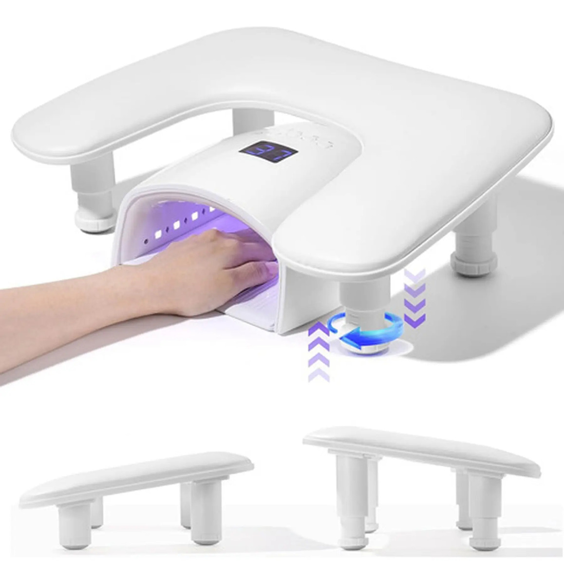 Reposabrazos De Manicura En Forma De U Para Tecnico De Uñas