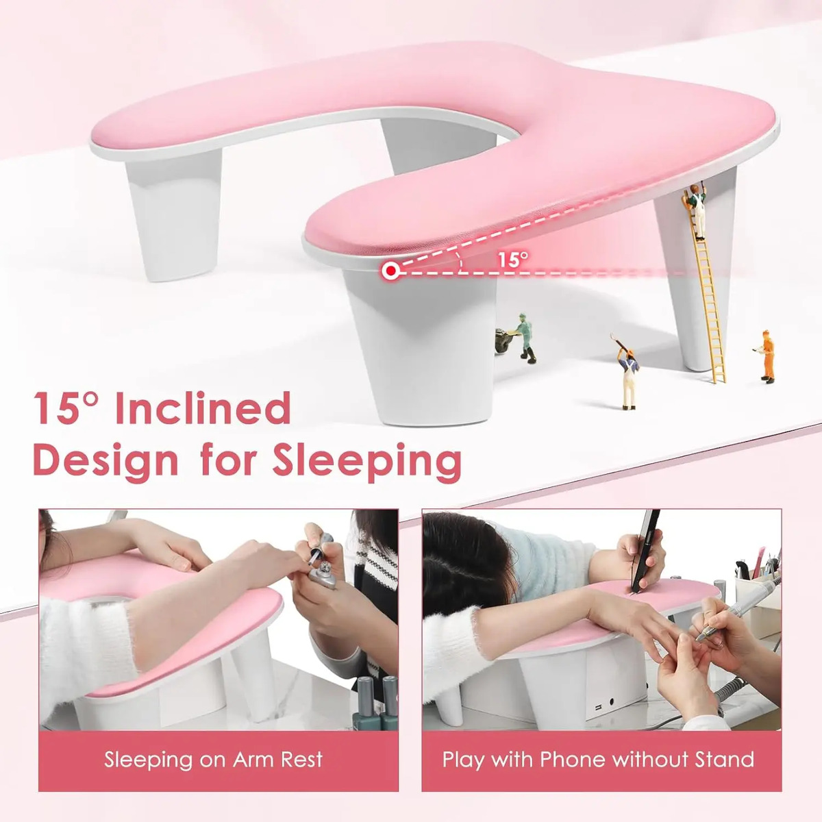 Reposabrazos En Forma De U Para Manicura Tamaño Grande Mater - Image 2