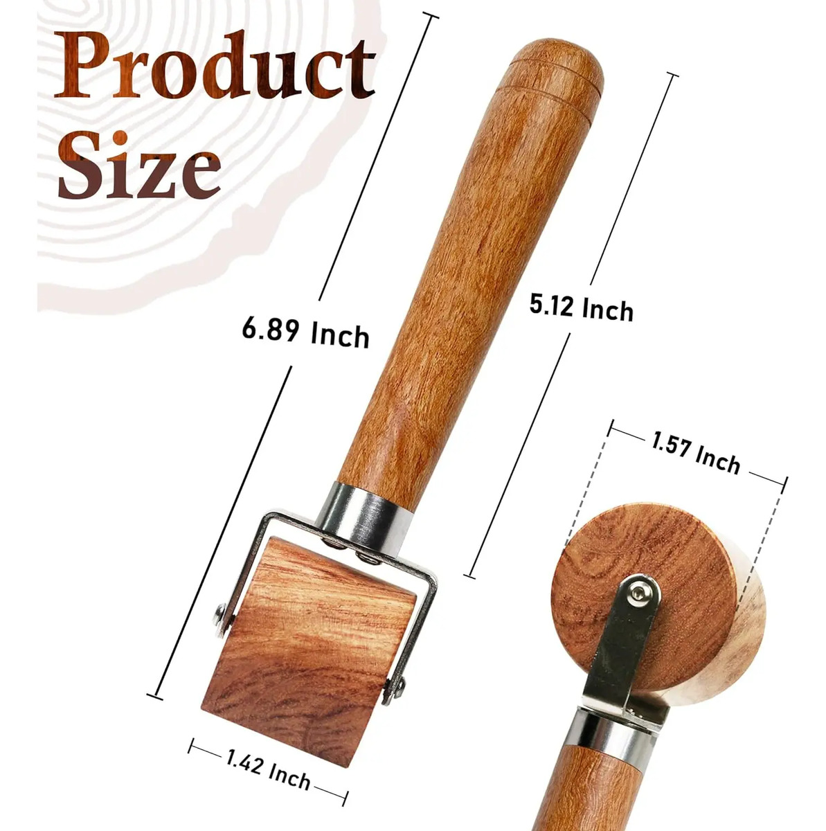 Rulera De Madera Para Quilting Y Costura Con Mango Fácil Ninguno - Image 2