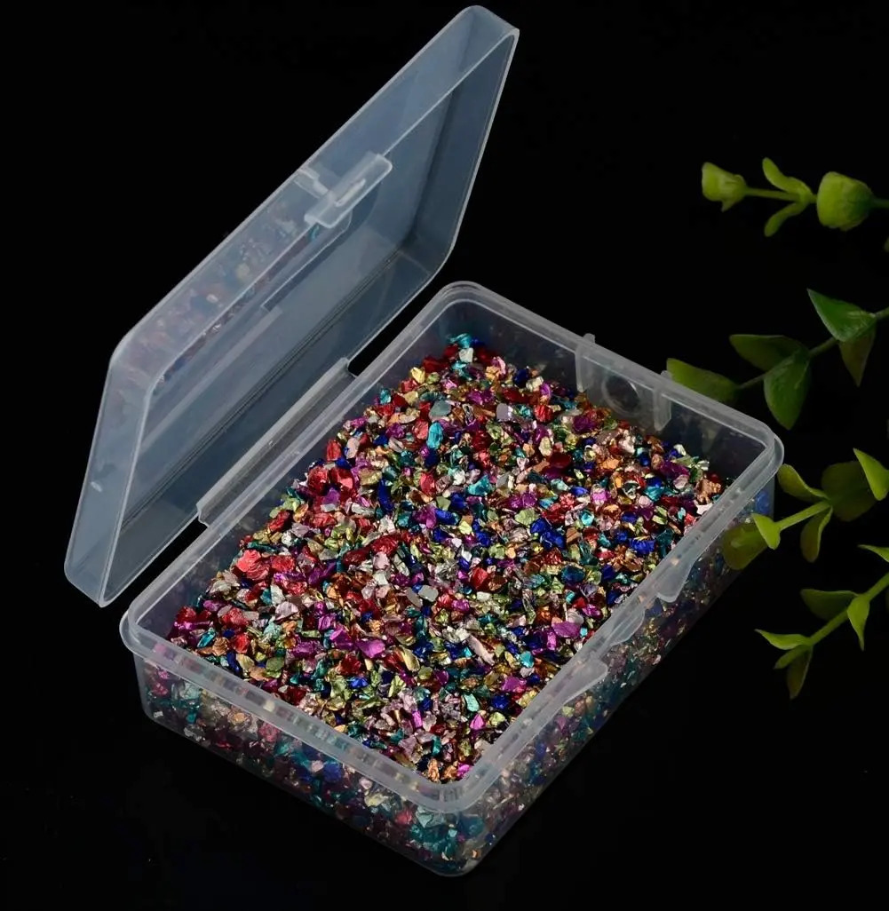 Chips De Vidrio Multicolores Para Arte De Uñas, 100g, 8-16cm - Image 3