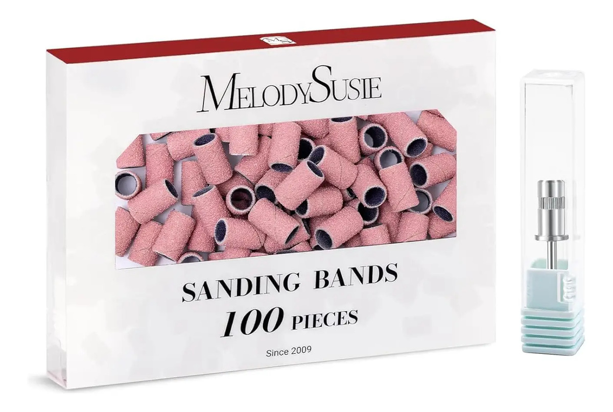 Brocas Para Uñas De Melodysusie, 100 Piezas, Bandas De Lija