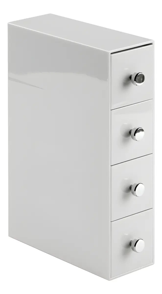 Organizador De 4 Cajones Gris Claro Interdesign