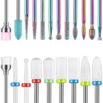 Kit De 21 Piezas Para Uñas, Bits De Cerámica Y Acrílico, Tam