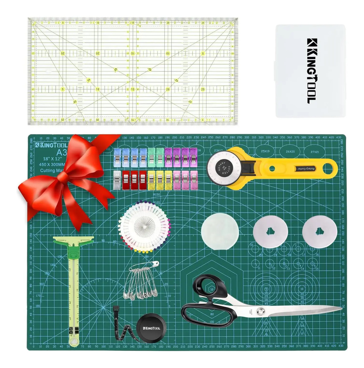 Kit De Corte Kingtool: 78 Pcs, Tijera 45 Cm, Mesa A3 Entiendido