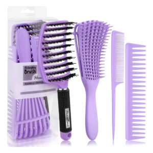 Cepillo Desenredante Hommtina Paquete De 4 Para Cabello Riza